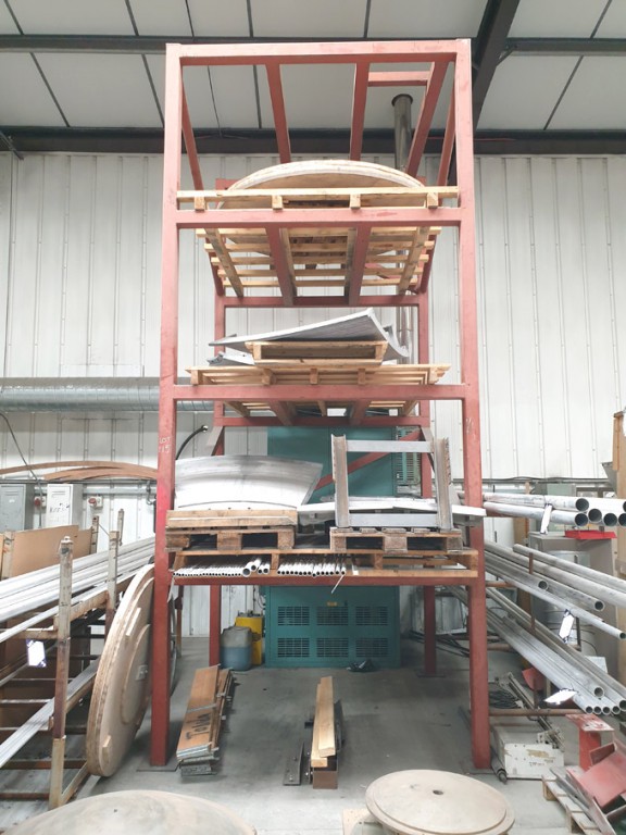 Heavy duty welded storage rack, 2200x2200x4500mm a...