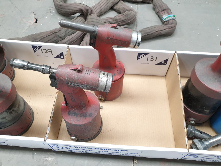 2x Titgemeyer pneumatic rivet guns (spares or repa...
