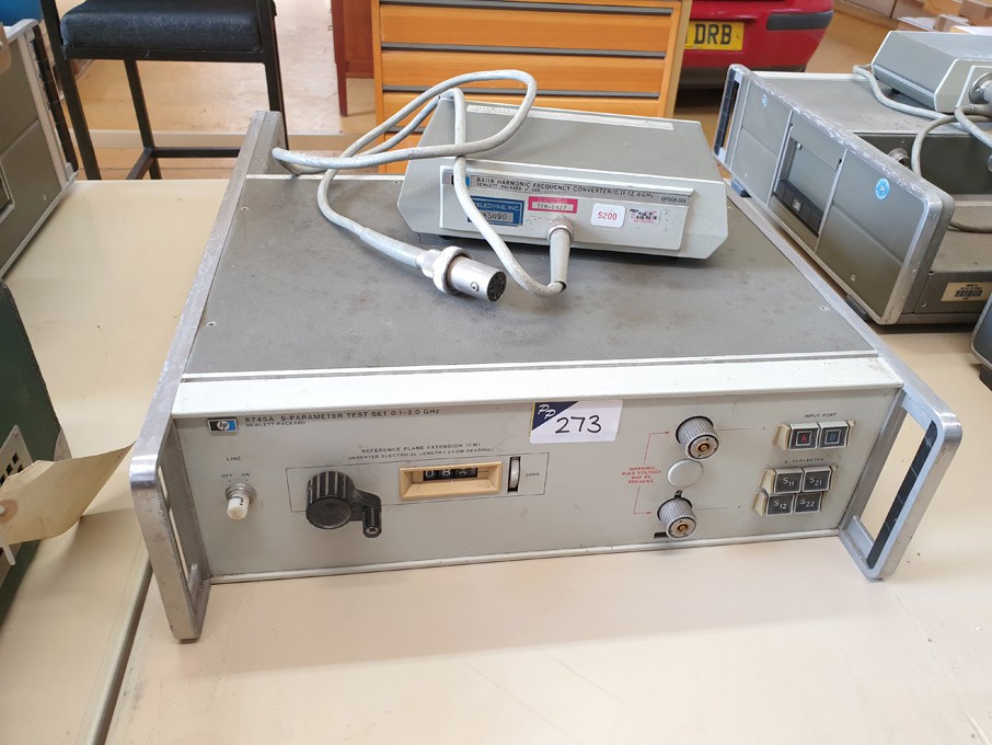 HP 8745A S-Parameter test set, 0.1-2GHz, HP 8411A...