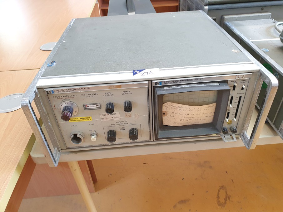 HP 8410A network analyser, HP 8412A phase magnitud...