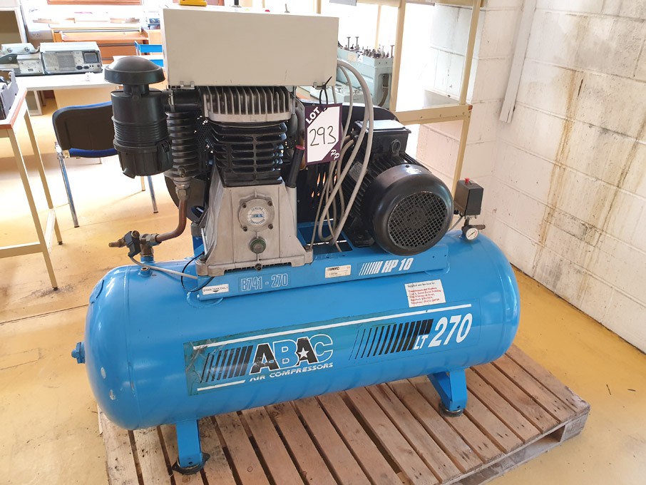 ABAC LT B741-270 air compressor on receiver, 7.5kW...