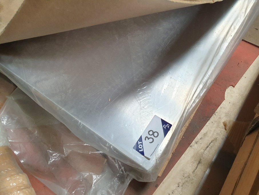 7x aluminium sheets (1050), 4000x2000mm x 3mm thic...