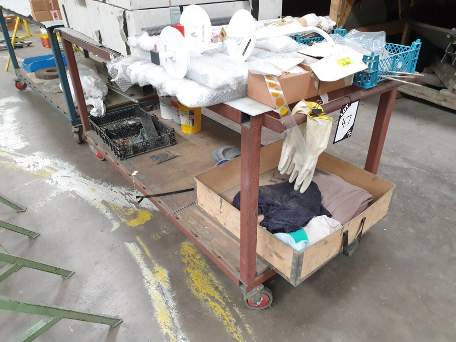 2000x860mm metal heavy duty mobile storage trolley...