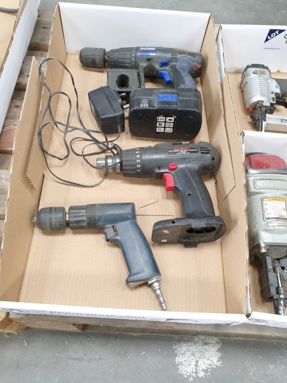 NuTool 24v drill, Power Devil 9.6v cordless drill...