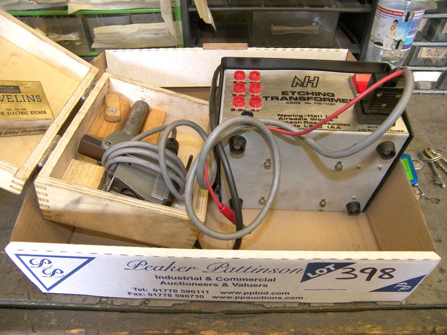 AMEND - Should Read: 'Newing-Hall electric etching...