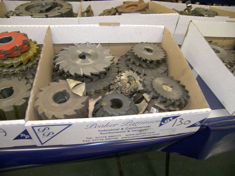 Qty HSS side & face milling cutters to 6" approx