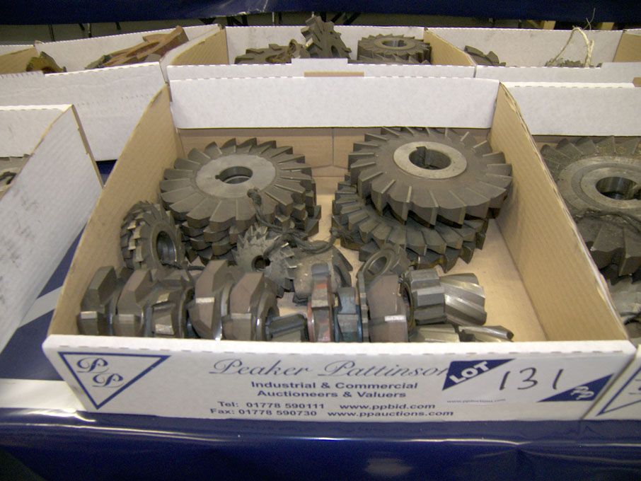 Qty HSS side & face milling cutters to 6" approx