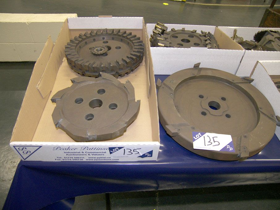 3x tip milling cutters to 38mm dia
