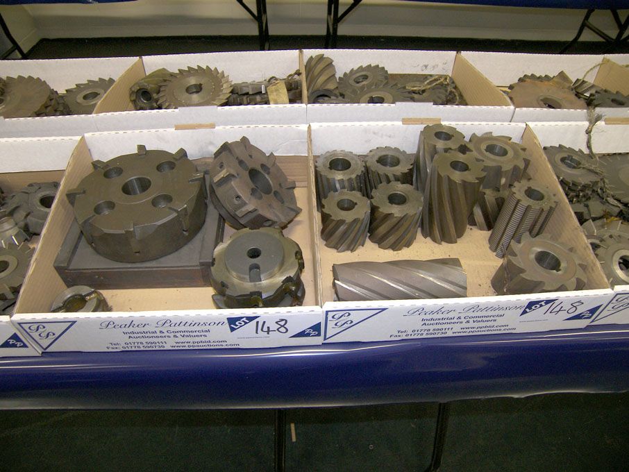Qty HSS milling cutters / milling slabs to 8" dia...