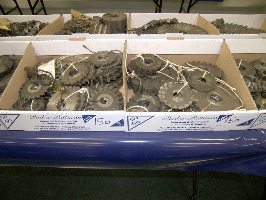 Qty HSS side & face milling cutters to 6" in 2 box...