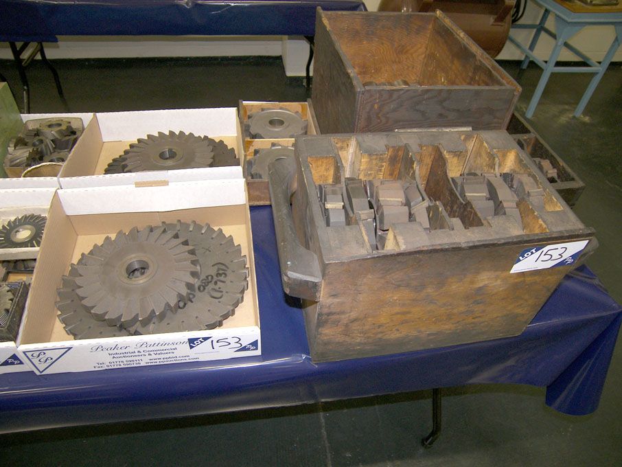 Qty HSS side & face milling cutters to 10" in 2 bo...