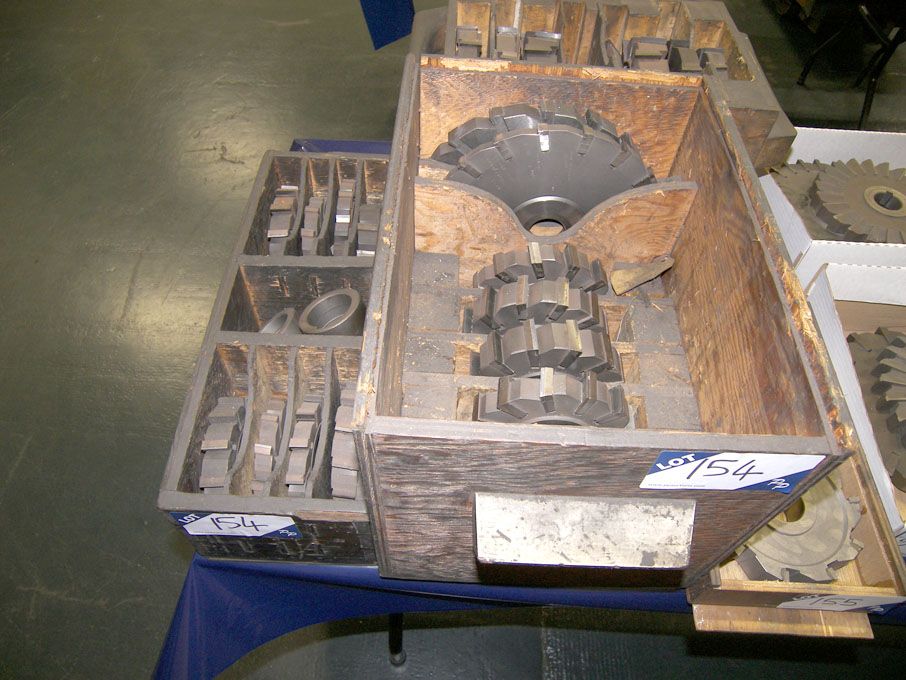 Qty HSS side & face milling cutters to 10" in 2 bo...