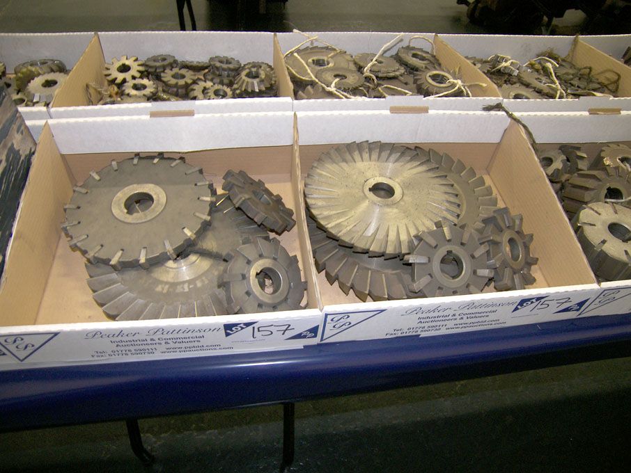 Qty HSS side & face milling cutters to 10" in 2 bo...