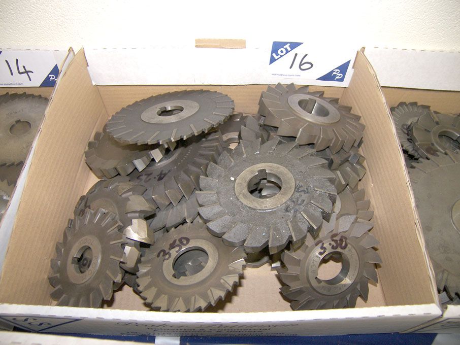 Qty HSS side & face milling cutters to 7" dia appr...