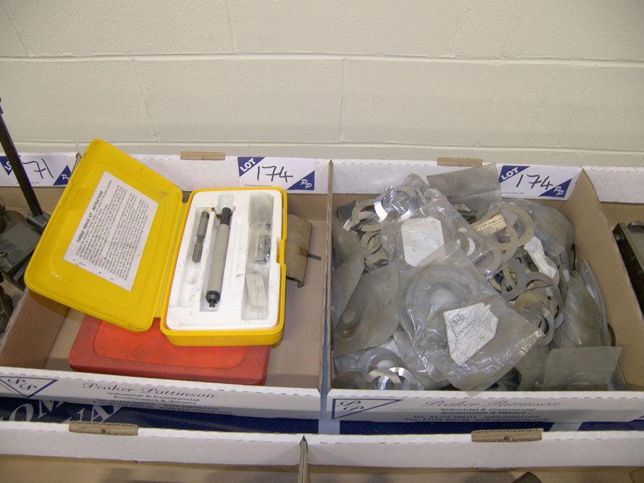 Qty thread repair kits, shims, spacers etc in 2 bo...