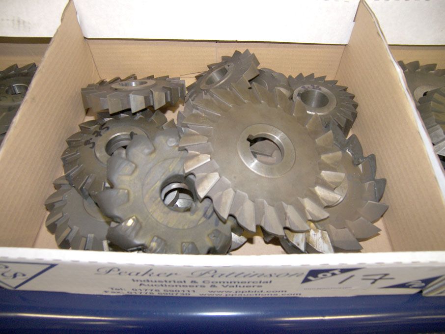 Qty HSS side & face milling cutters to 7" dia appr...