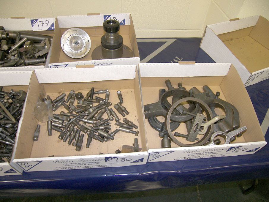 Qty chuck back studs, tool holder, mag block etc i...