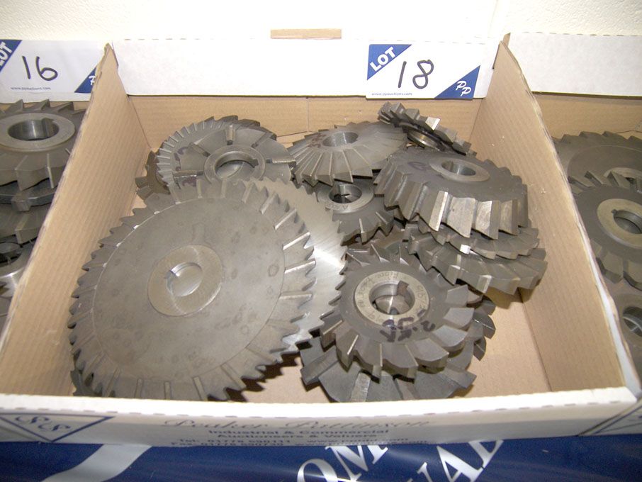 Qty HSS side & face milling cutters to 7" dia appr...