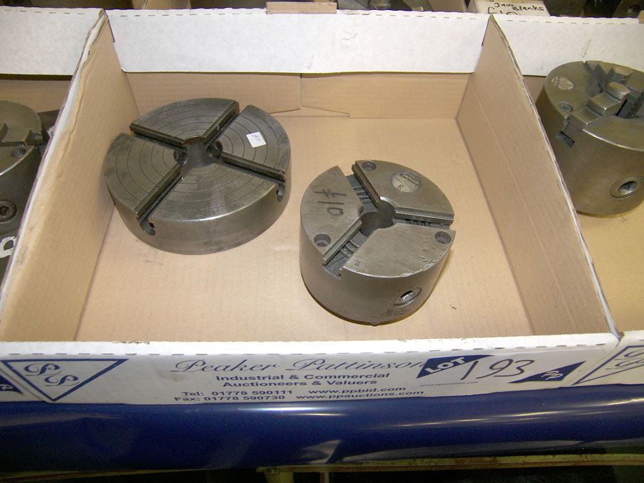 150mm 4 jaw chuck & 100mm 3 jaw chuck