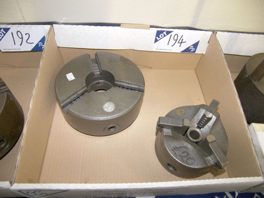 160mm 3 jaw chuck & 100mm 3 jaw chuck