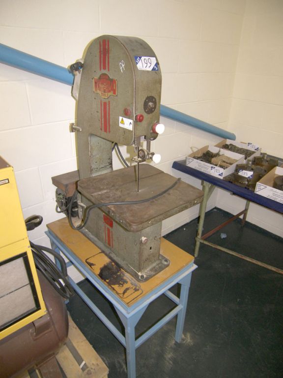Whitehead Junior JB vertical bandsaw, 12" throat,...