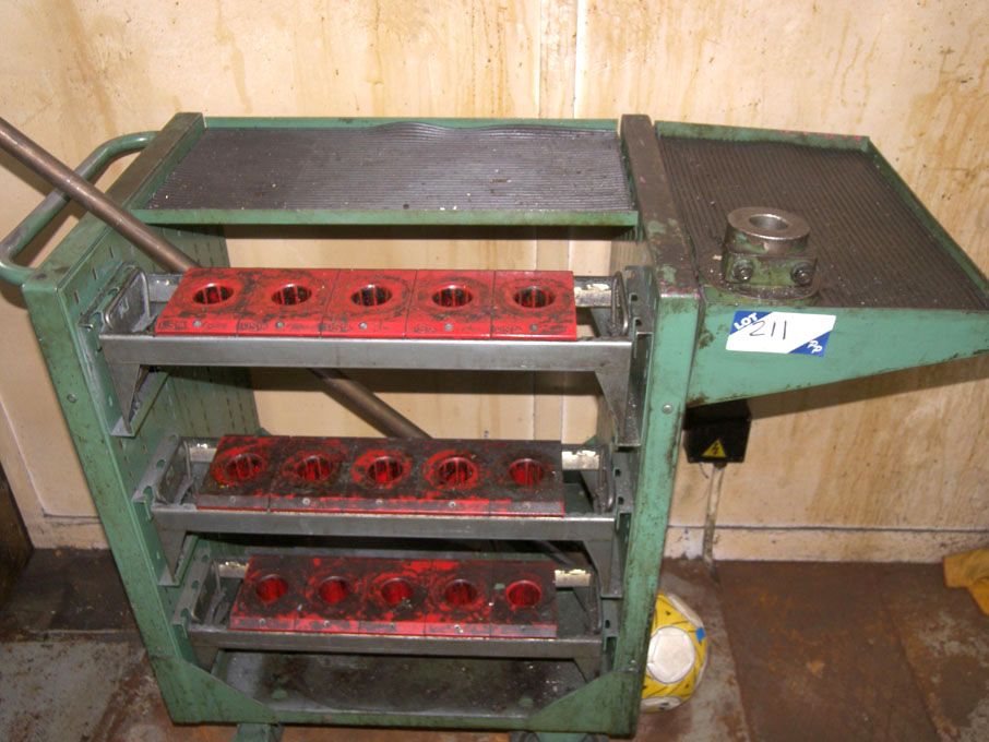 Mobile tool holder storage trolley
