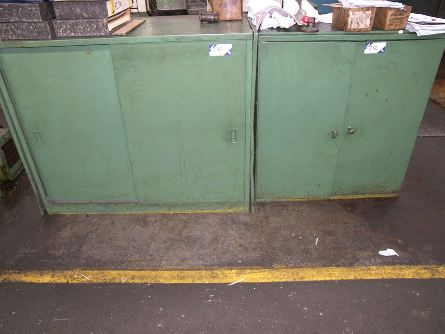 2x 2 door storage cupboards, multishelf