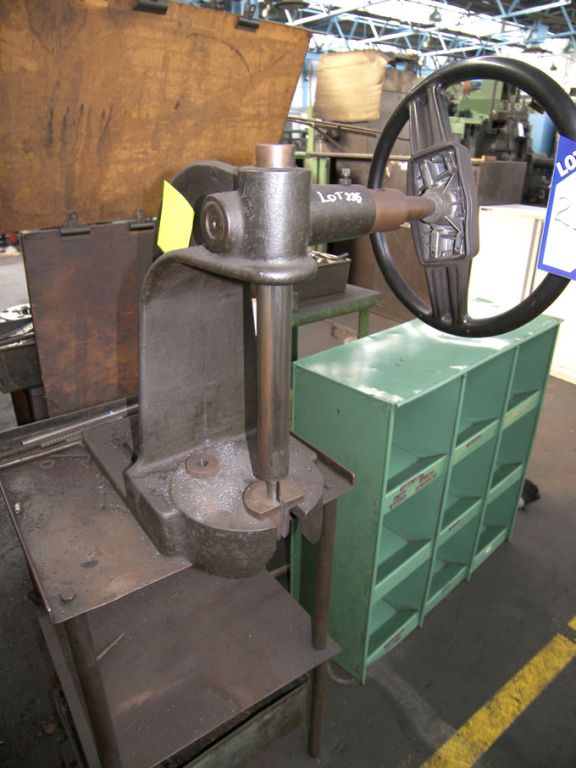 Jones & Shipman manual press on table, 6" throat