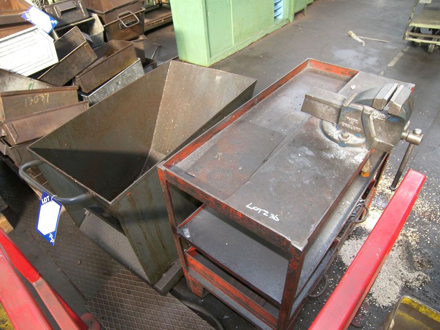 900x450mm mobile storage with Record No3 bench vic...