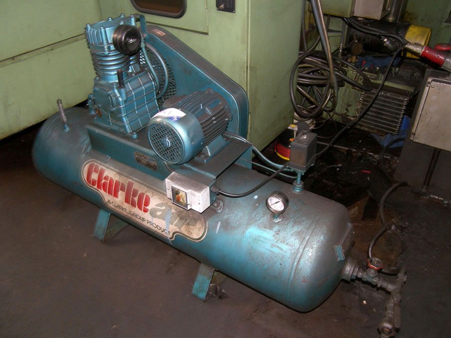 Clarke SE14A150 compressor on 150ltr air receiver,...