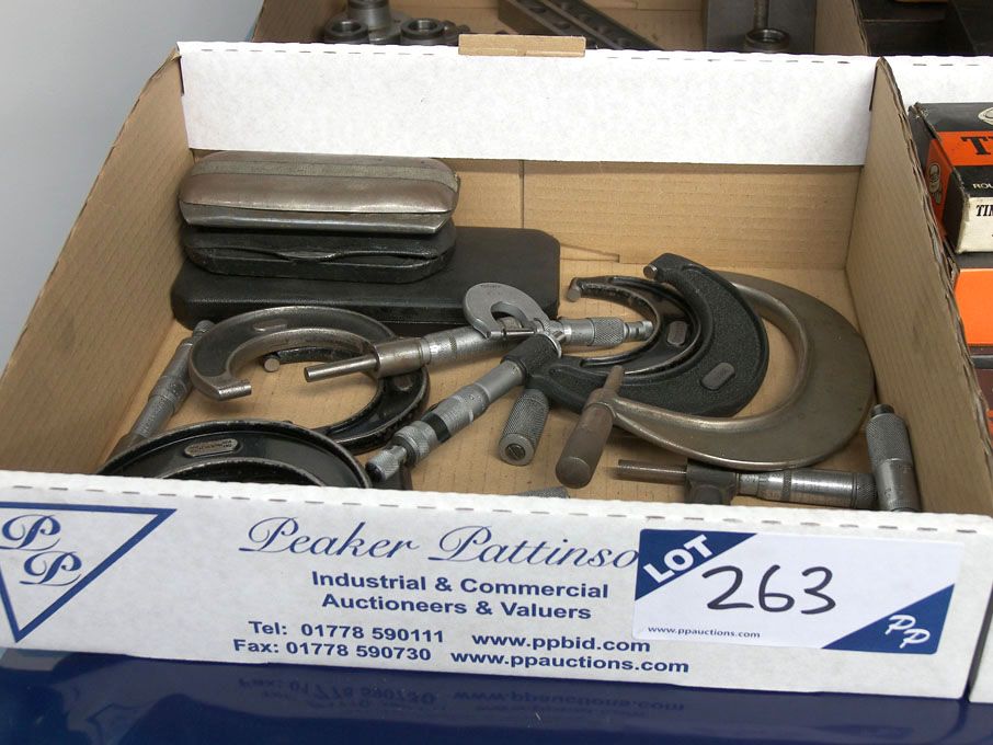 Qty Moore & Wright, Starrett etc micrometers to 4-...