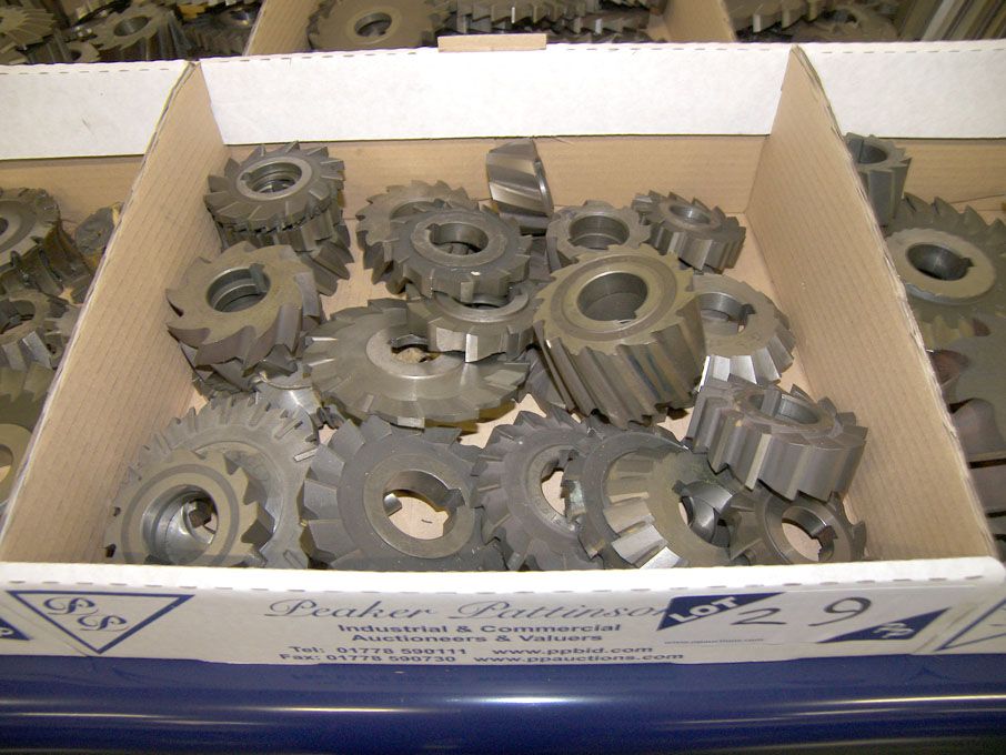 Qty HSS side & face milling cutters to 4" dia appr...