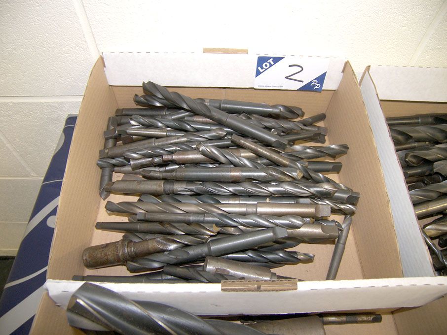 Qty HSS taper shank twist drills to 15mm approx