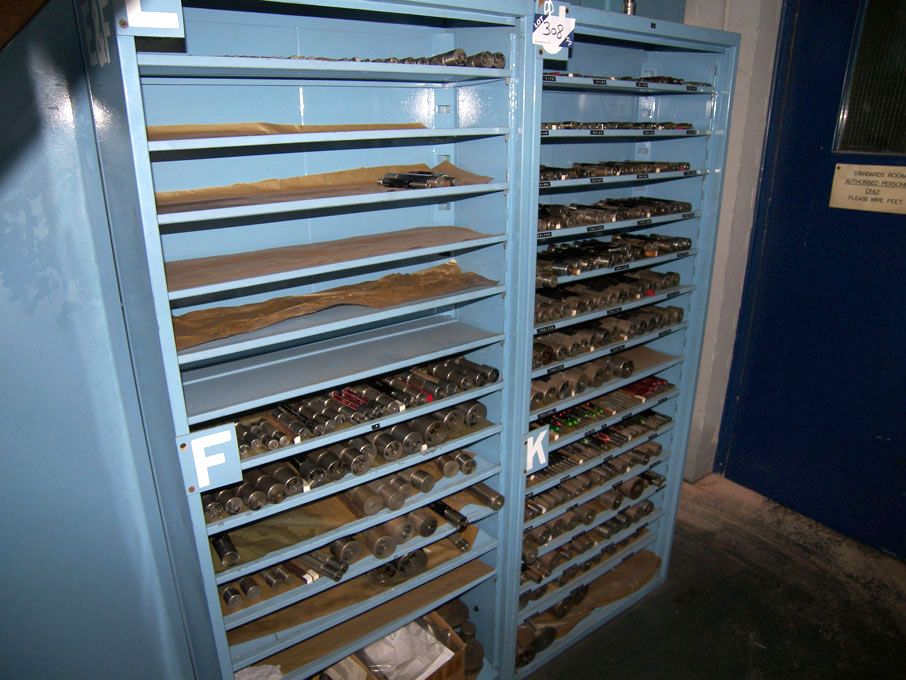 2x multishelf storage racks with contents inc: Qty...