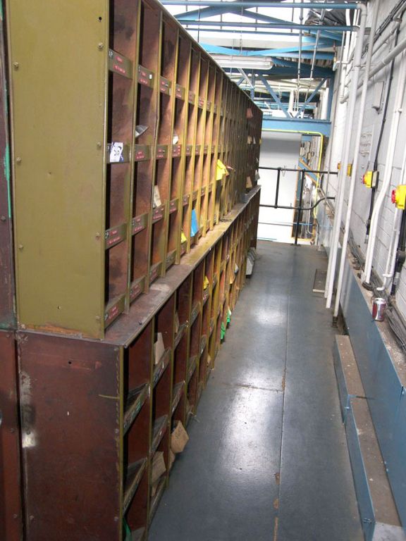 Multi compartment storage racks with contents inc:...