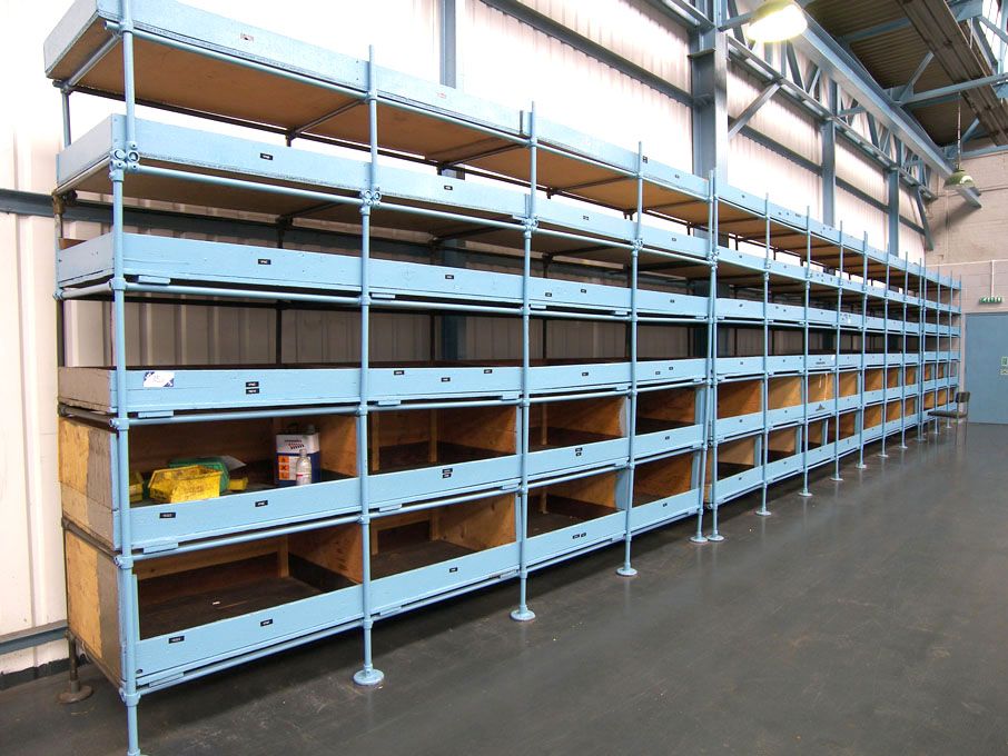 14 bays light duty storage racking, 6 shelf, 950x6...