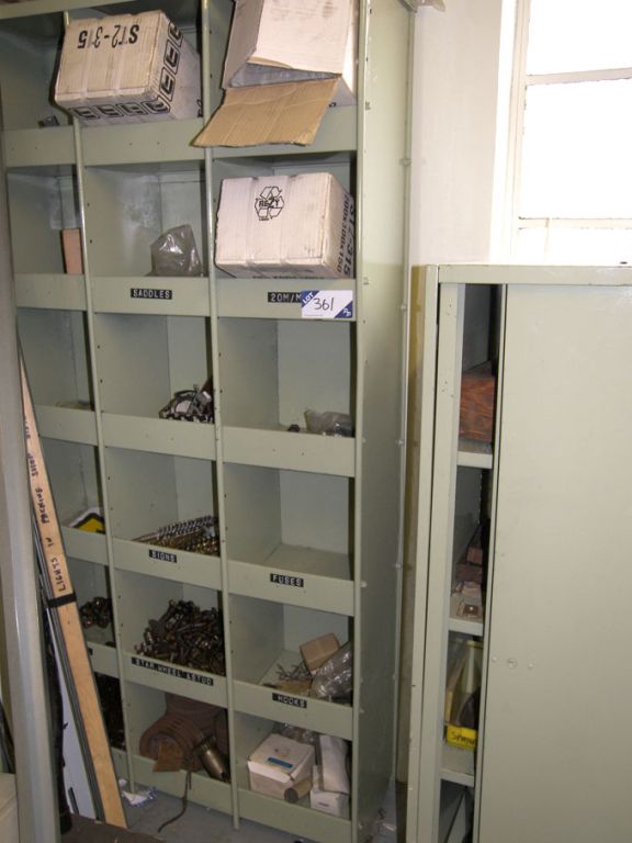 2x storage units with contents inc: fuses, springs...
