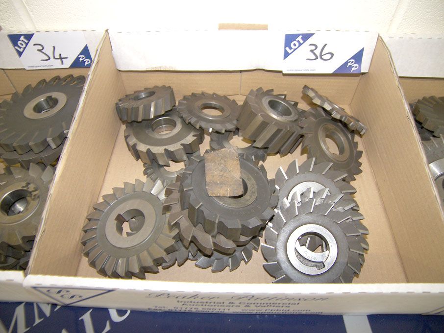 Qty HSS side & face milling cutters to 4" dia appr...