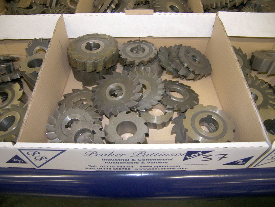 Qty HSS side & face milling cutters to 4" dia appr...