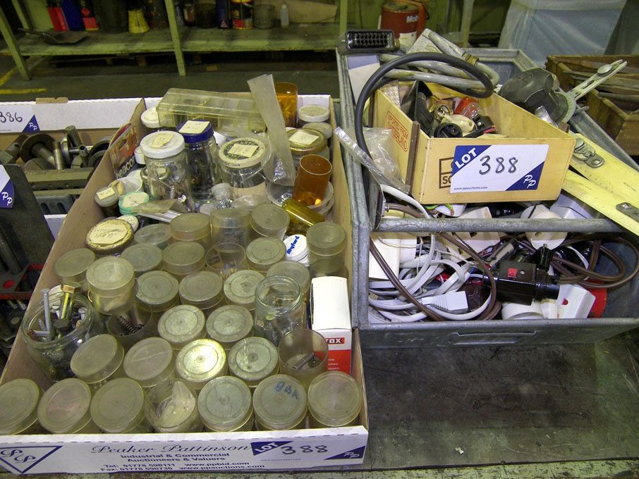 Various electrical switches & Qty washers, bol...