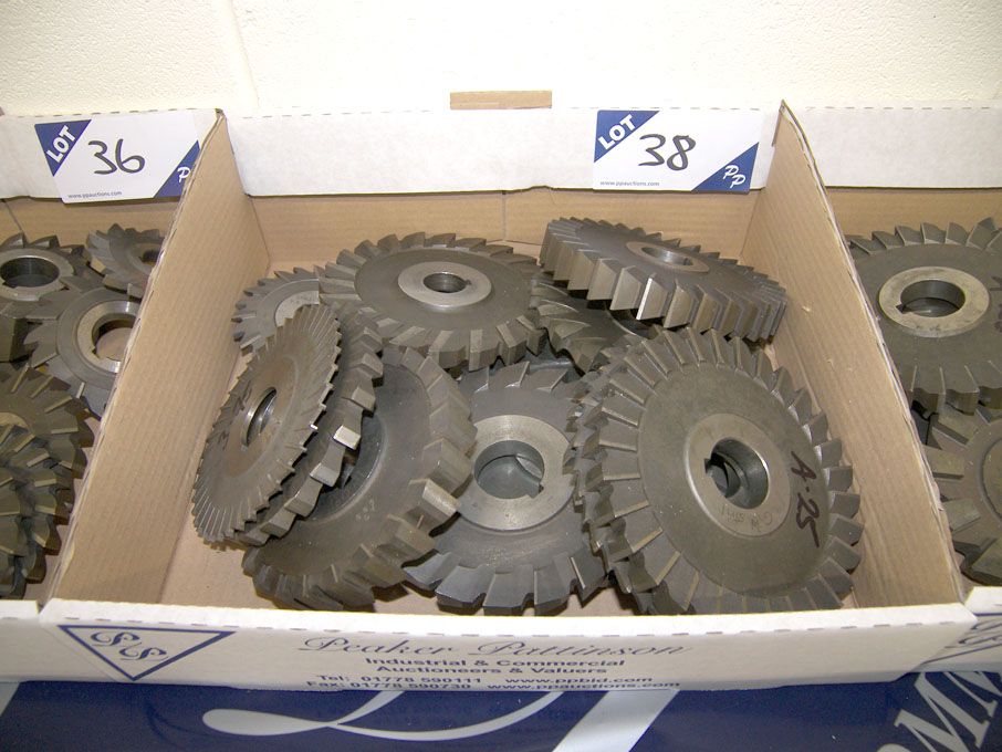 Qty HSS side & face milling cutters to 6" dia appr...