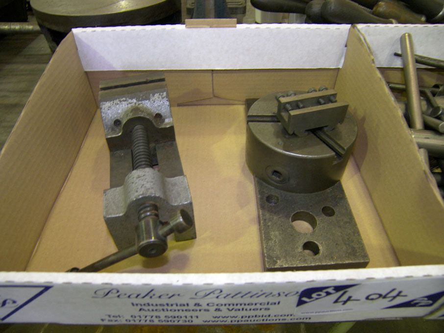70mm machine vice, 100mm 3 jaw chuck