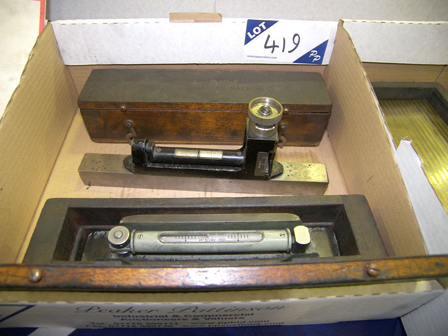 3x Cooke Troughton & Simms precision spirit levels