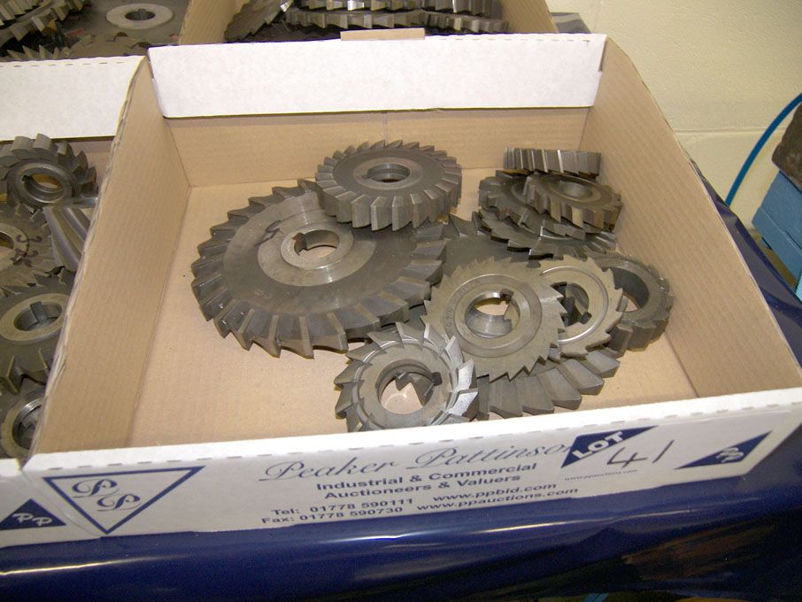Qty HSS side & face milling cutters to 7" dia appr...