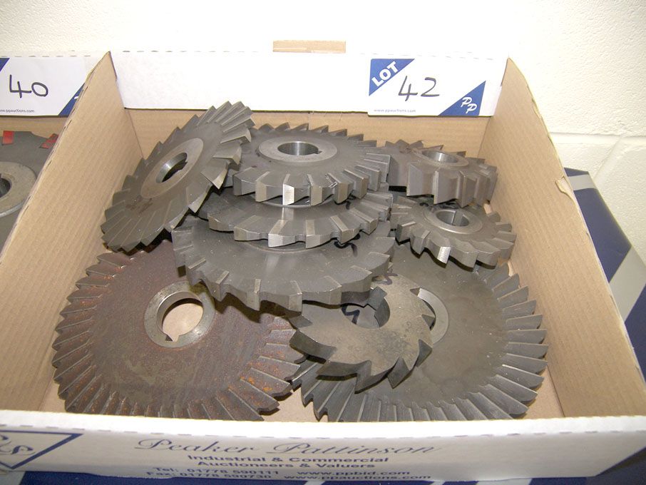 Qty HSS side & face milling cutters to 7" dia appr...