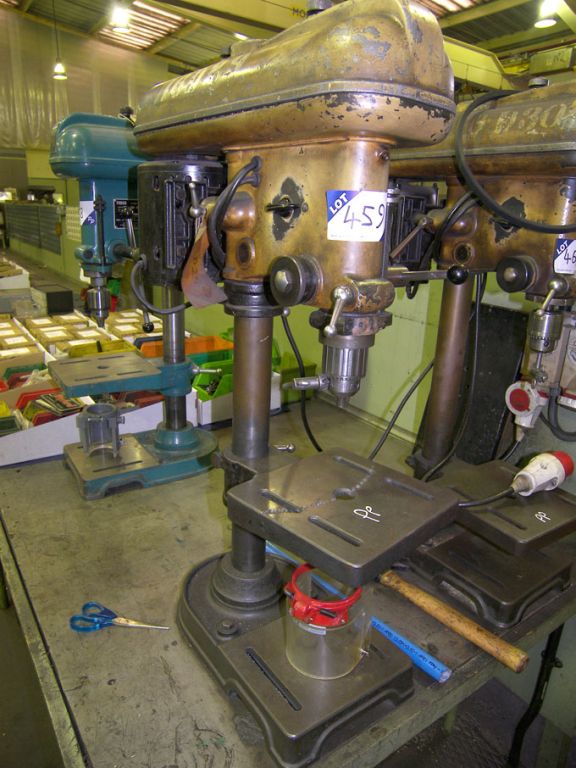 Fobco Star single spindle bench drill, 8x8” RF tab...