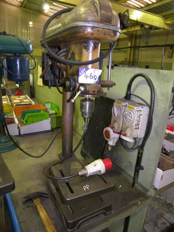 Fobco Star single spindle bench drill, 8x8” RF tab...