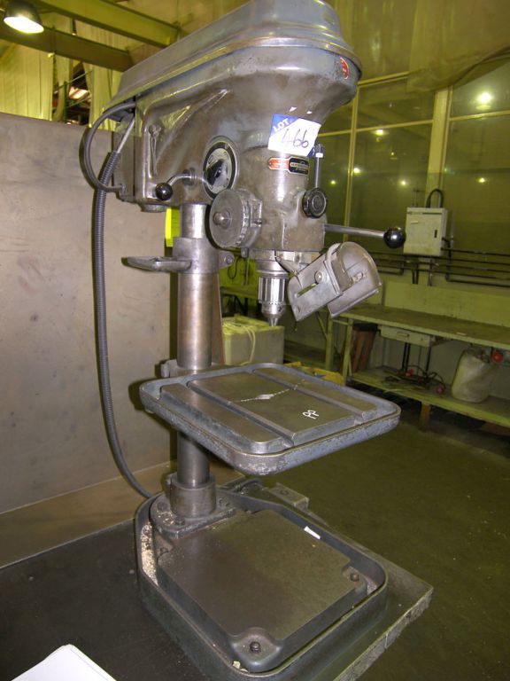 Meddings single spindle bench drill, 14x12” RF tab...