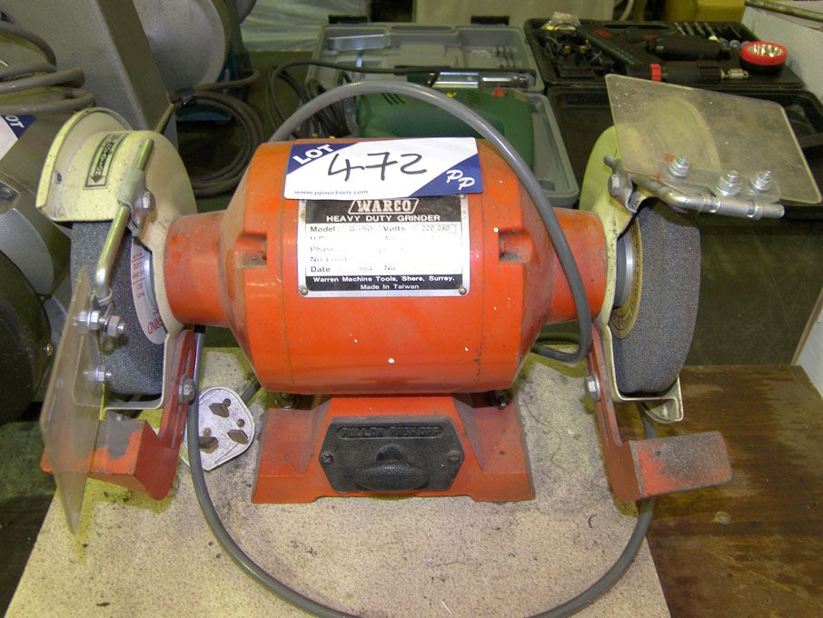 Warco G-150 150mm double ended bench grinder, 240v