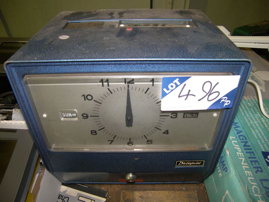Datapoint clocking in clock, Lupenleuchte 8069c al...